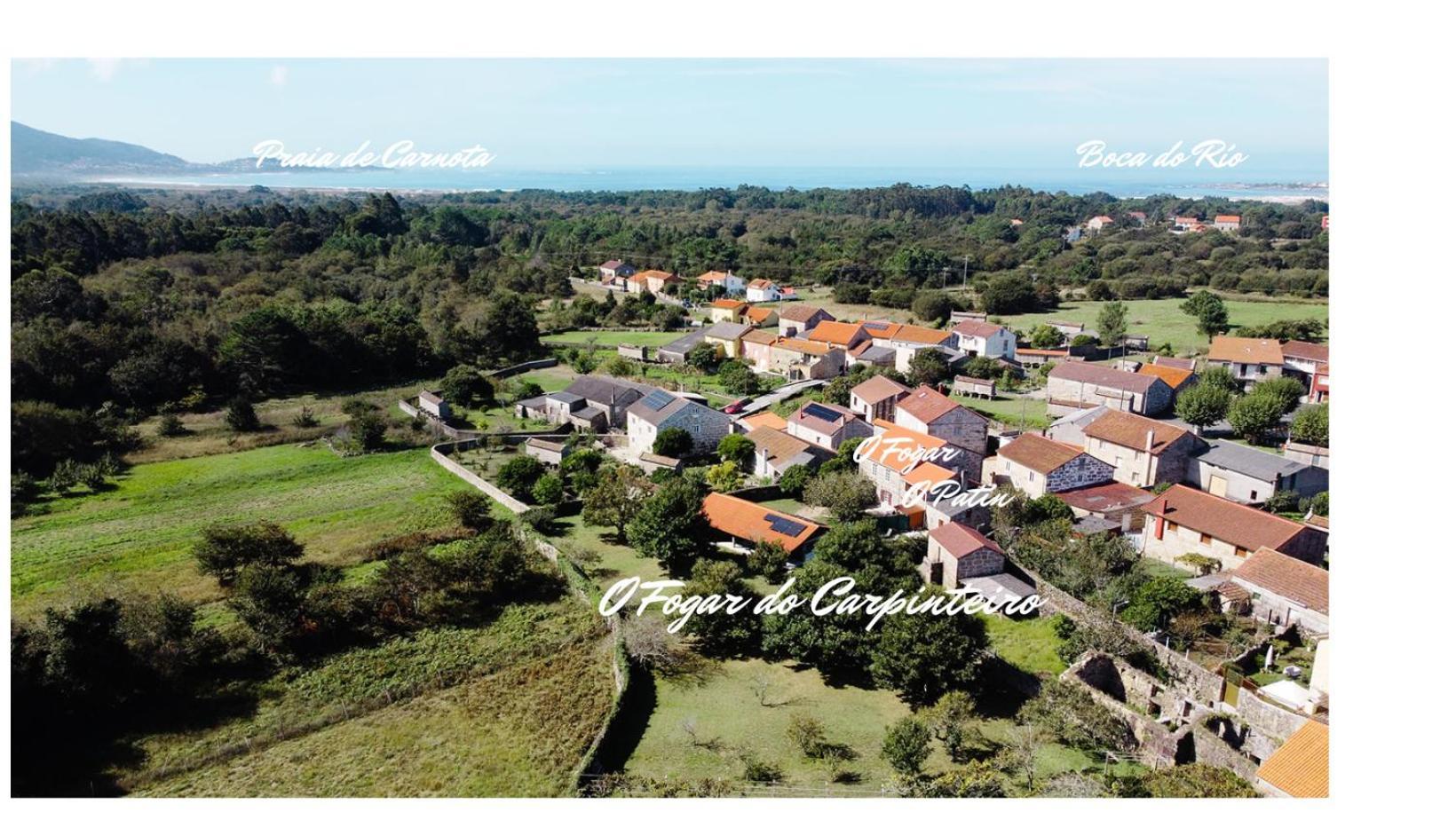 Villa O Fogar Do Carpinteiro Carnota Esterno foto